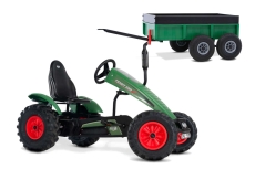 AKTION BERG Pedal-Gokart Fendt + Anhänger Tandem Trailer XL -50%
