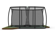 Trampolin BERG Ultim Champion FlatGround ECO 410 + Sicherheitsnetz DLX XL