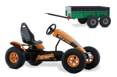 AKTION BERG Pedal-Gokart X-Treme + Anhänger Tandem Trailer XL