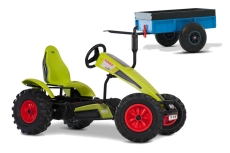 AKTION BERG Pedal-Gokart Claas Gokart + Anhänger Steel Trailer