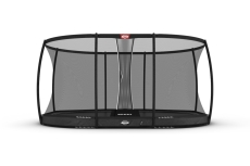 Trampolin BERG Grand Elite InGround 520 Grau + Sicherheitsnetz DLX XL