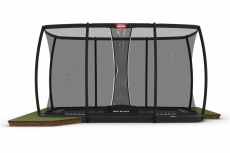 Trampolin BERG Ultim Champion FlatGround 410 + Sicherheitsnetz DLX XL