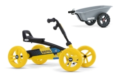 AKTION BERG Pedal-Gokart Buzzy BSX + Anhänger Trailer S -50%