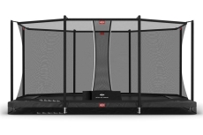 Trampolin BERG Ultim Favorit InGround 410 Grey + Sicherheitsnetz Comfort