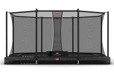 Trampolin BERG Ultim Favorit InGround 410 Grey + Sicherheitsnetz Comfort