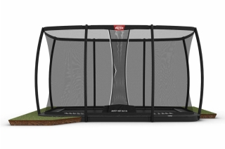 Trampolin BERG Ultim Champion FlatGround 500 + Sicherheitsnetz DLX XL