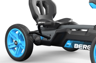 AKTION BERG Pedal-Gokart Rally APX Blue + Anhänger Trailer L -50%