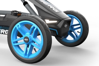 AKTION BERG Pedal-Gokart Rally APX Blue + Anhänger Trailer L -50%