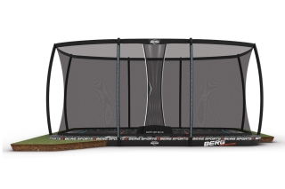 Trampolin BERG SPORTS Ultim Pro Bouncer FlatGround 500 + Sicherheitsnetz DLX XL