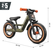 Laufrad BERG Biky Trail Green Handbrake 12 Zoll