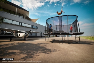 Trampolin BERG SPORTS Ultim Pro Bouncer 5x5 + Sicherheitsnetz DLX XL