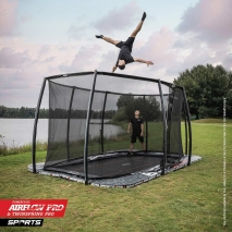 BERG Sports Ultim Pro Bouncer Flatground 5X5 + Sicherheitsnetz DLX XL