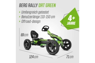 BERG Pedal-Gokart Rally DRT Green