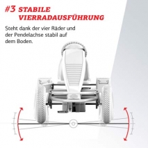 AKTION BERG Pedal-Gokart B.Pure Blue + Anhänger Trailer XL