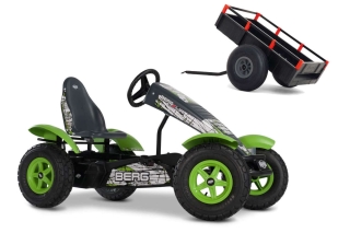 AKTION BERG Pedal-Gokart X-Plore + Anhänger Trailer XL
