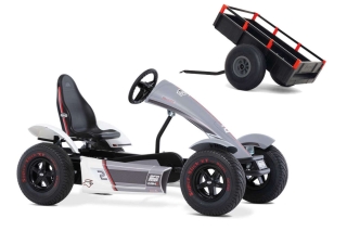 AKTION BERG Pedal-Gokart Race GTS - Full spec + Anhänger Trailer XL