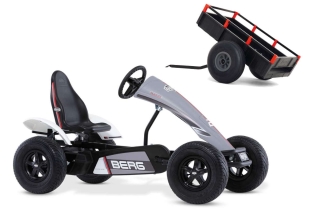 AKTION BERG Pedal-Gokart Race GTS + Anhänger Trailer XL