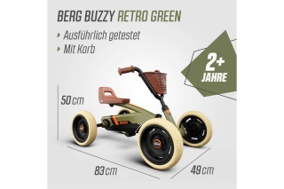 BERG Pedal-Gokart Buzzy Retro Green