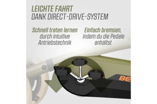 BERG Pedal-Gokart Buzzy Retro Green