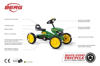 BERG Pedal-Gokart Buzzy John Deere