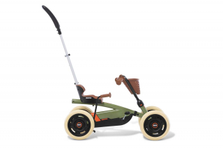 BERG Pedal-Gokart Buzzy Retro 2-in-1 Green mit Schubstange