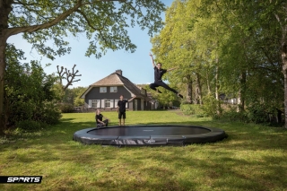 Trampolin BERG SPORTS Grand Champion InGround 470 Grau