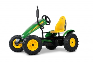 AKTION BERG Pedal-Gokart John Deere + Anhänger Trailer XL