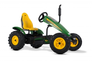 AKTION BERG Pedal-Gokart John Deere + Anhänger Trailer XL