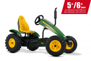 AKTION BERG Pedal-Gokart John Deere + Anhänger Trailer XL