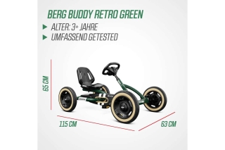 BERG Pedal-Gokart Buddy Retro Green