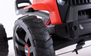 AKTION BERG Pedal-Gokart Jeep® Buzzy Rubicon + Anhänger Trailer S -50%