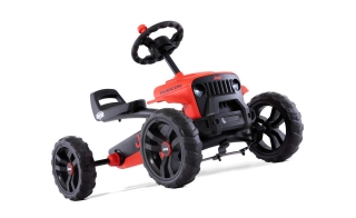 AKTION BERG Pedal-Gokart Jeep® Buzzy Rubicon + Anhänger Trailer S -50%