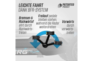 BERG Pedal-Gokart Rally DRT Black 3 Gears