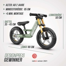 Laufrad BERG Biky Cross Green Handbrake 12 Zoll