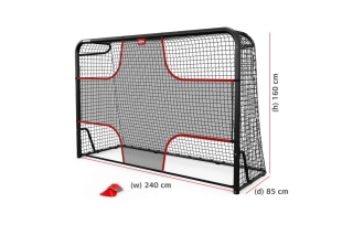 BERG SportsGoal M Fußballtor + Torwand-Netz M