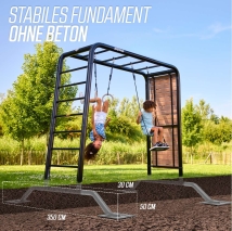 BERG PlayBase Large Green Klettergerüst 380x100x245