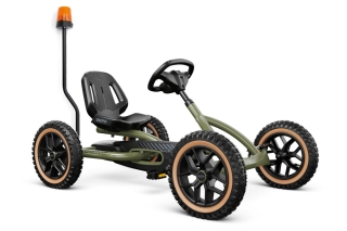 BERG Pedal-Gokart Buddy Trail Green + GRATIS Rundumleuchte