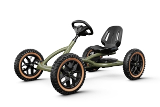 BERG Pedal-Gokart Buddy Trail Green + GRATIS Rundumleuchte