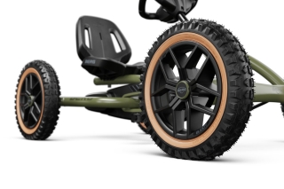 BERG Pedal-Gokart Buddy Trail Green + GRATIS Rundumleuchte