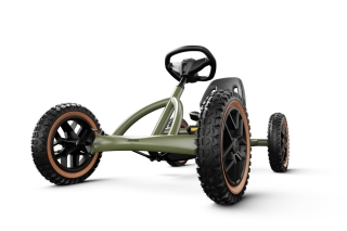 BERG Pedal-Gokart Buddy Trail Green + GRATIS Rundumleuchte