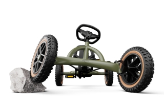 BERG Pedal-Gokart Buddy Trail Green + GRATIS Rundumleuchte