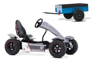 AKTION BERG Pedal-Gokart Race GTS - Full spec + Anhänger Steel Trailer