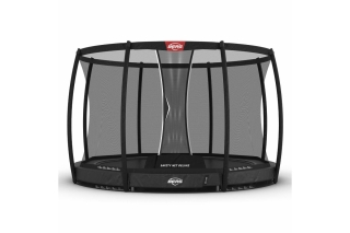 Trampolin BERG Elite InGround 330 Grau + Sicherheitsnetz Deluxe