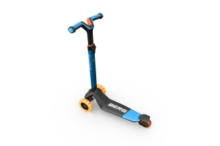 BERG Nexo Blue Skater-Roller - Foldable Lights Magnet-Deck