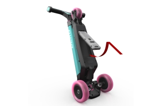 BERG Nexo Blue Skater-Roller - Foldable Lights Magnet-Deck