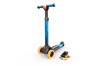 BERG Nexo Blue Skater-Roller - Foldable Lights Magnet-Deck