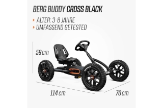 BERG Pedal-Gokart Buddy Cross Black