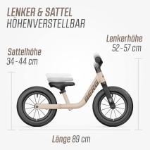 Laufrad BERG MOOV Sand Beige 12 Zoll