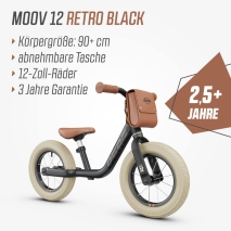 Laufrad BERG MOOV Retro Black 12 Zoll