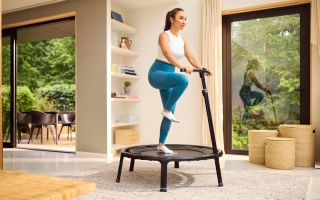 BERG Fitness Trampolin 110 Black + Haltestange